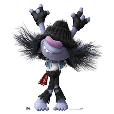 Image of STAR CUTOUTS SC1501 Riff Trolls World Tour for Parties Height 88cm Width 75cm, Solid, Multicolour, Regular