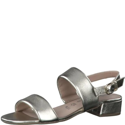 Image of Tamaris Women&#039; 1 28147 42 Heeled Sandal, Light Gold Met, 5 UK