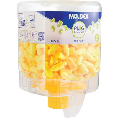 Image of Moldex 762501 Mellows Earplugs Station, Pack of 250,Orange,14.5 x 14.5 23 centimetres