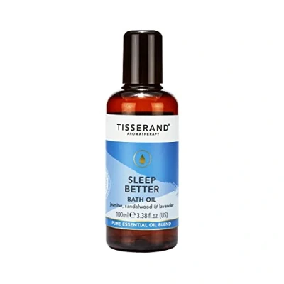 Image of Tisserand Aromatherapy Sleep Better Bath Oil Lavender, Jasmine &amp; Sandalwood Essential Oils 100% Natural Pure 100ml