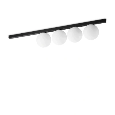 Image of Binomio 4 Light Globe Ceiling Black