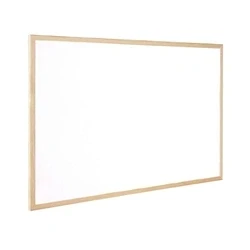 Image of Q Connect Wooden Frame Whiteboard 900x1200mm KF03572