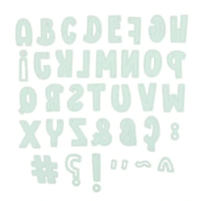 Image of Craftelier Set of 39 Candy Dies Capital Letters and Symbols for Scrapbooking Crafts Projects Compatible with Various Die Cutting Machines Materials Size Approx. 3 cm