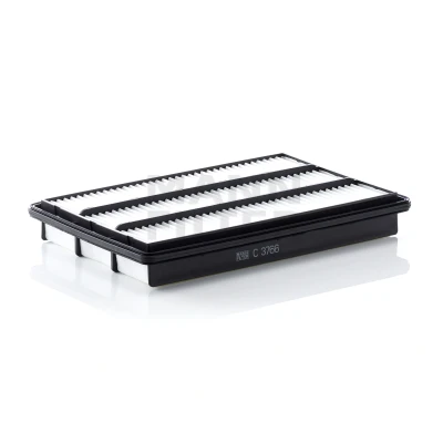 Image of MR404847, MR404849, MR404850, MR571476, MZ690198 Air Filter MANN C 3766 52mm 236mm 361mm Insert MITSUBISHI: PAJERO 3, 4