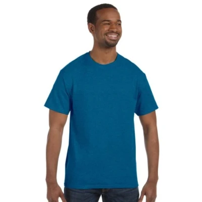 Image of Gildan Mens Heavy Cotton Short Sleeve T Shirt (XL) (Antique Sapphire)
