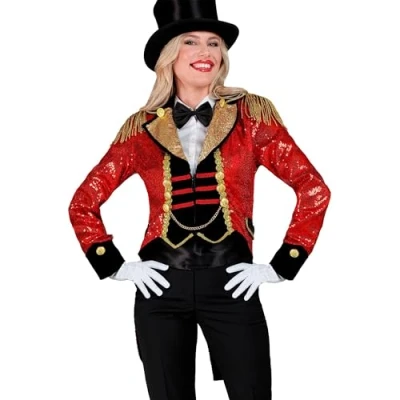 Image of Widmann 60821 Costume Party Fashion Tailcoat, Multicoloured, S