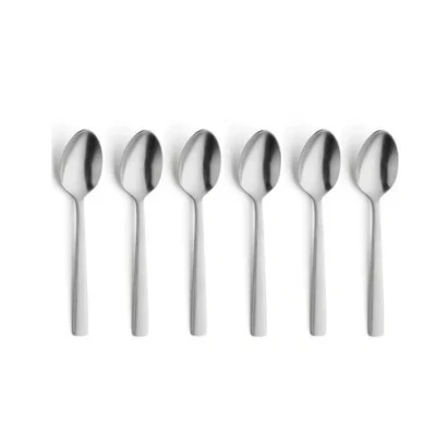 Image of Amefa Ventura 6 Coffee Spoons Matte Silver