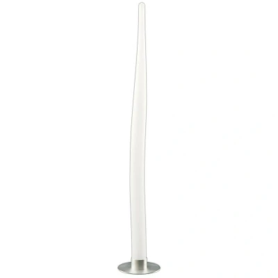 Image of Estalacta Floor Lamp 1 Light GU10 Small Indoor/Outdoor IP44, Silver/Opal White
