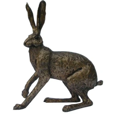 Image of Frith Bronze hare &#039;Startled&#039; by Paul Jenkins