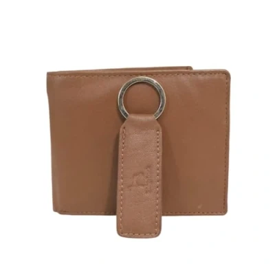 Image of Ridgeback Genuine Leather Bifold Wallet &amp; Keychain Set for Men RFID Blocking, Coin Pocket, Gift Boxed Tan
