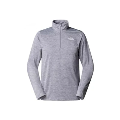 Image of The North Face Rager 1/4 ZIP TEE Long sleeved top, Men&#039;s, Size: Medium, Pearl mist/light heather