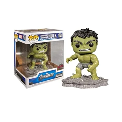 Image of Funko POP! Deluxe: Marvel Avengers Hulk (Assemble) Collectable Vinyl Figure Gift Idea Official Merchandise Toys for Kids &amp; Adults Movies Fans Model Collectors and Display