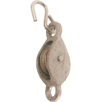 Image of Perry 38mm Single Line Pulley with Hook Galvanised