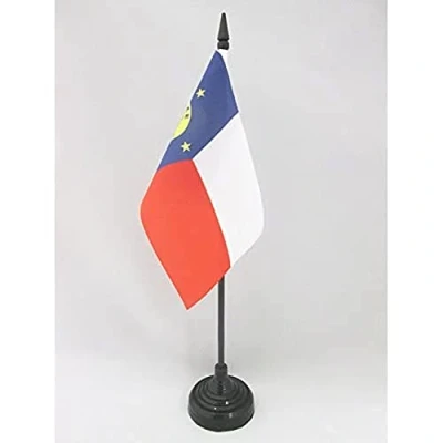 Image of AZ Flag Wake Island Table 4&#039;&#039; x 6&#039;&#039; Islander Office 100% Polyester 15 10 cm Mini Desk with 10&#039;&#039; Pole and Black Plastic Base