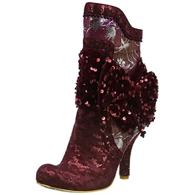 Image of Irregular Choice Rosie Lea Fashion Boot, Rose Red N, Eur 39 (UK 6)