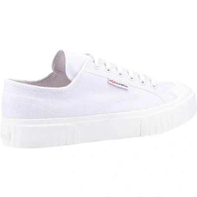 Image of Superga 2630 Stripe Mens Canvas Trainers Grey 8