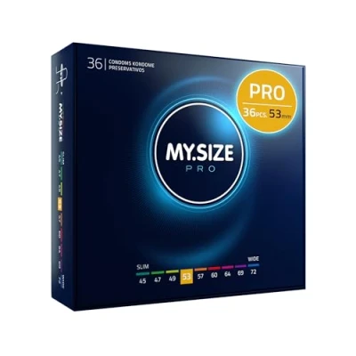 Image of MY.SIZE PRO Condom Size 3, 53 mm, 36 Condoms Perfect fit and a Suitable for Everybody