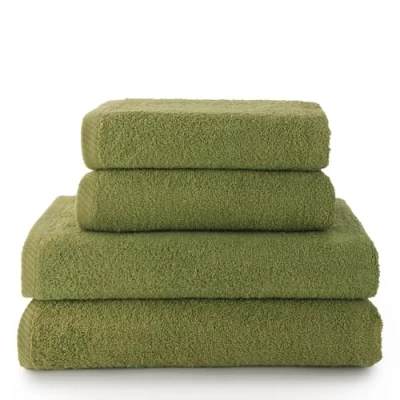 Image of Top Towels Pack of 2 Hand and Bath or Shower 100% Cotton 500 g/m2