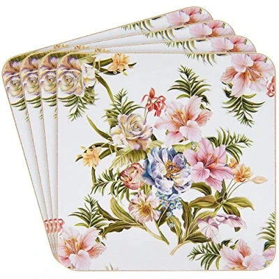 Image of The Leonardo Collection Lily Rose Set of 4 Coasters