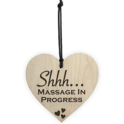Image of RED OCEAN Massage Progress Do Not Disturb Hanging Plaque Salon Quiet Please Gift Sign