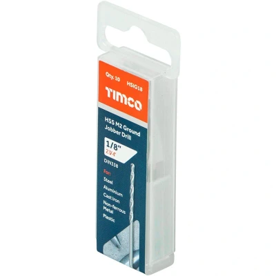 Image of 3x TIMCO Ground Jobber Drills HSS M2 HSIG18 Pack of 10