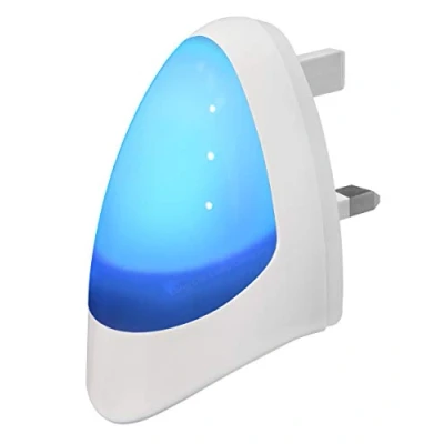 Image of Night Light Kids Plug in Wall Automatic Sensor, LED Dusk to Dawn (Blue)