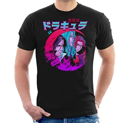 Image of Devils Castle Alucard Trevor Sypha Castlevania Men&#039;s T Shirt Black