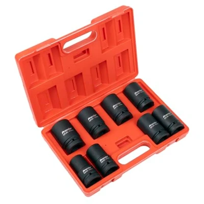 Image of Sealey Premier Impact Socket Set 8pc Deep 1&quot;Sq Drive Metric