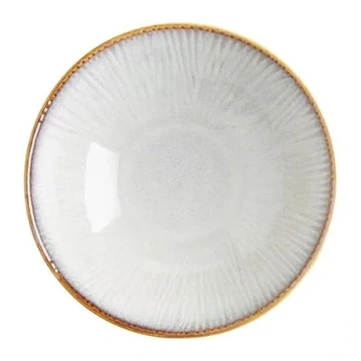 Image of Olympia Drift Grey Embossed Coupe Bowls 205mm (Pack of 4)