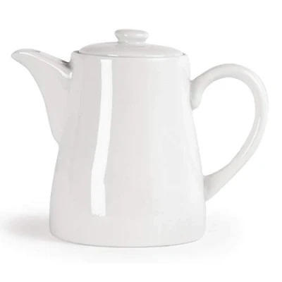 Image of Olympia Whiteware Coffee Potts 653Ml 24Oz Porcelain Espresso Jugs Oven Safe 4pc