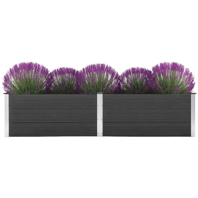 Image of vidaXL Garden Raised Bed 250x100x54 cm WPC Grey