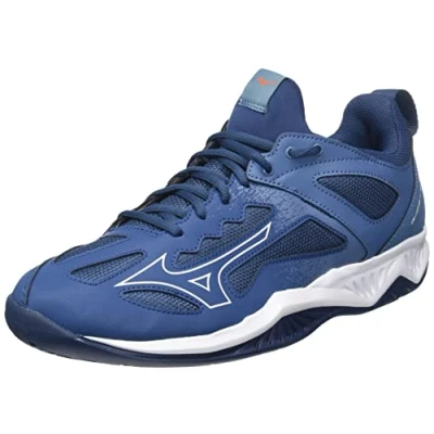Image of Mizuno Men&#039;s Ghost Shadow Sneaker, DarkDenim/Wht/SIbis, 9 UK