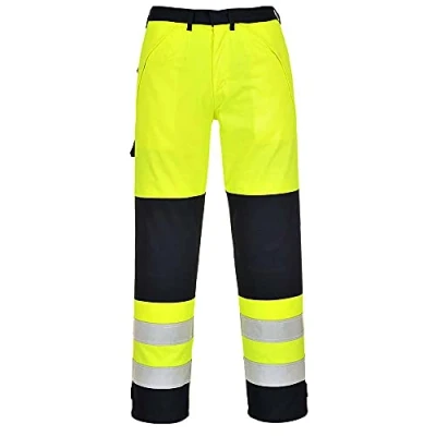 Image of Portwest Hi Vis Multi Norm Trouser, Color: Yellow/Navy, Size: XXXL, FR62YNRXXXL