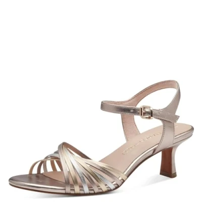 Image of MARCO TOZZI Women&#039;s 2 28356 42 Heeled Sandal, Rose Met Comb, 5.5
