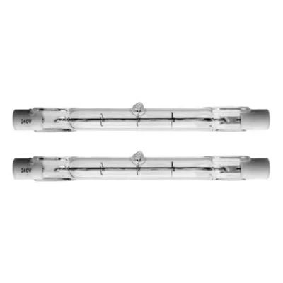 Image of 2X Bell 03842 120W 240V 78mm Tungsten R7s Halogen Linear Replacement for 150W