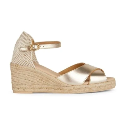 Image of Geox Women&#039;s D Gelsa Low A Wedge Sandal, Gold, 8 UK