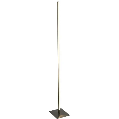Image of Tribeca 1 Light LED Floor Lamp, Temperature Colour Changing, Satin Silver 2700/3000/4000K