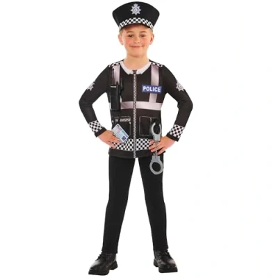 Image of Rubies Official Police Set, Childrens Fancy Dress Up Accessory, Size Age 7 8