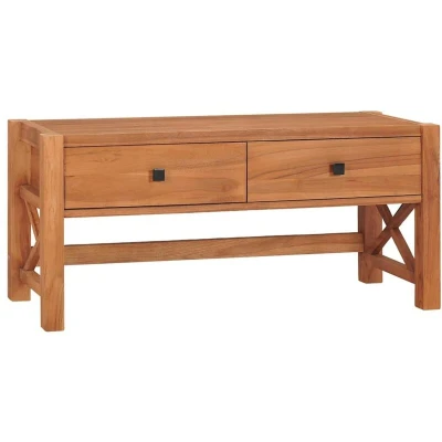 Image of vidaXL TV Cabinet 100x40x45 cm Teak Wood