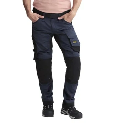 Image of Snickers AllroundWork Stretch Trousers Navy/Black 52