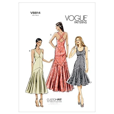 Image of Vogue Patterns Sewing Pattern V8814A50, paper, Various, A5 6 8 10 12 14