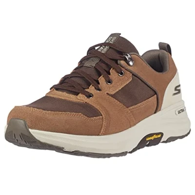 Image of Skechers Men&#039;s 216106 BRTN Sneaker, Tan Suede/Brown Textile, 6.5 UK