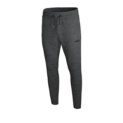 Image of JAKO Men&#039;s Premium Basics Jogging Bottoms, Mens, Pants, 8429, Anthracite Mottled, 4XL