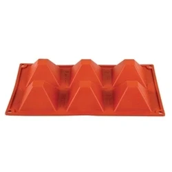 Image of Pavoni Formaflex Silicone Pyramid Mould 6 Cup