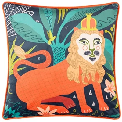 Image of Kate Merritt Lion Cushion Cover,43 x 43cm