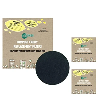 Image of Compost Caddy Spare Filters For Chetnole Ceramic Caddies (6 Pack)