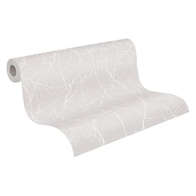 Image of A.S. Création Elegance 3 Scandinavian Design Wallpaper 10.05 x 0.53 m Grey Metallic White 305071, Grey, 305071