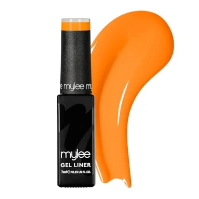 Image of Mylee Liner Gel Nail Polish 7ml [Tangerine Sorbet] With Built In Art Brush UV/LED Soak Off Manicure Pedicure for Professional, Salon &amp; Home Use Long Lasting Easy to Apply