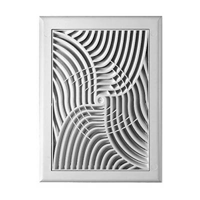 Image of Air Vent Grill 190mm x 260mm with Adjustable Shutter and Fly Screen / Net Mesh Ducting Ventilation Cover TX4