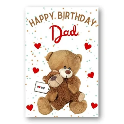 Image of Second Ave Dad I Love You Bear Cute Happy Birthday Card Greetings
